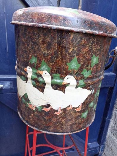 Hand Decorated Galvanised Bucket