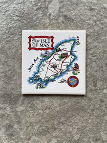Vintage Isle of Man TT decorative wall tile