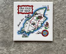 Vintage Isle of Man TT decorative wall tile