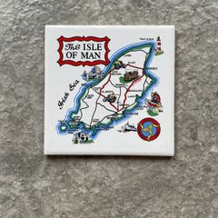 Vintage Isle of Man TT decorative wall tile