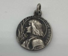 Rare Antique French Joan of Arc Silver Medal