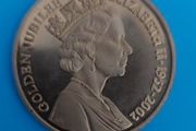 Queen Elizabeth 2nd 2002 Gold Plated Medalion