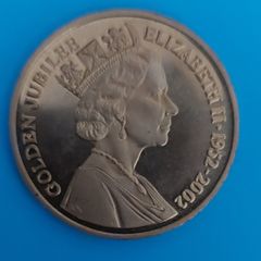 Queen Elizabeth 2nd 2002 Gold Plated Medalion