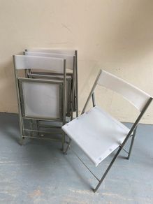 4 foldable garden chairs