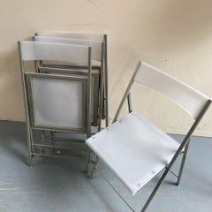 4 foldable garden chairs