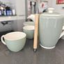 Vintage Poole Pottery Twintone Coffee Set, Ice Green & Seagull Image 4