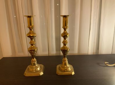 Solid brass candle holders