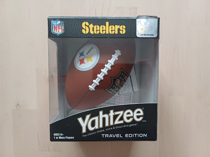 Yahtzee Dice Game NFL Pittsburgh Steelers American Football Travel Edition