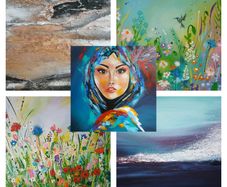Original paintings-art studio clearance