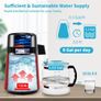 Water Distiller, 1 L/H, 4L Distilled Water Maker with 0-99 H Timing, 750W Countertop Water Purifier with Dual Temp Display Image 2