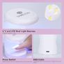 FREE EXPRESS SHIPPING Mini Nail Lamp - 16W U V/LED Nail Dryer U V Light for Nails for Gel Nail Polish, Poly Builder Nail Gel, Glue Gel, Nail Art Tools for Starters Home DIY Professionals Salon Image 6