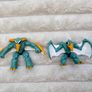 Gormiti Air Tribe Lord Noctis and Steel Beak Mini Figure Giochi Preziosi approx. 5.5 and 4 cm. Used Please see photos Image 2
