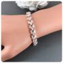 Crystal Bridal Wedding Rose Gold Bracelet Image 2
