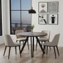 Marco Modern Extendable Round Dining Table 100-140CM Image 8