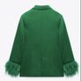 Reduced Gorgeous Zara Insta Famous Bloggers 3 Piece Bottle Green Suit Size Large Image 5