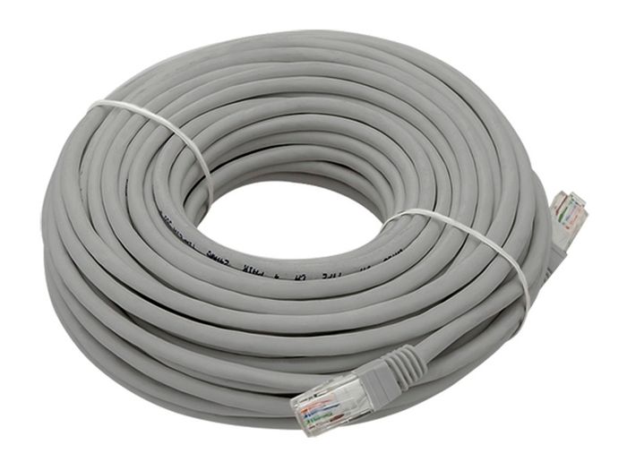 15m New Gray Ethernet RJ45 UTP Network Internet Lan Patch Cord Cable Male to Male