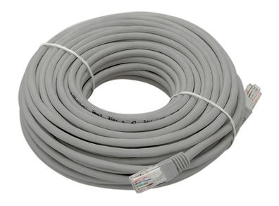 15m New Gray Ethernet RJ45 UTP Network Internet Lan Patch Cord Cable Male to Male