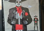 Mens Day of the Dead Mexican Skeleton Size M