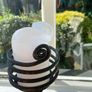 Wrought Iron Floor Candle Holder Image 2