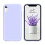 Liquid Silicone Case For iPhone XR Luxury Thin Soft Phone Cover New Lilac Purple - FHT4IPXRLK Image 5