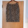 M&S Camel Milx Animal Print  Skirt. S. 16.  B.N.W.T Image 4