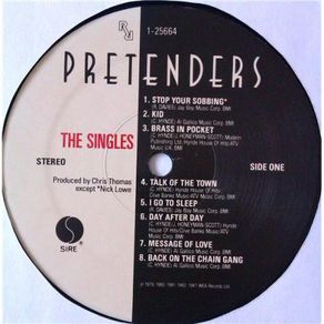 The Pretenders The Singles Vinyl album Irish Pressing