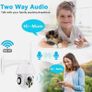 Smart Wifi Camera 2mp Outdoor Ptz Ip Calving Camera Speed Dome Cctv Security Camera Image 5
