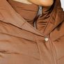 TOM TAILOR Ladies Puffer Jacket with Faux Fur Hood 1020604, Brown, XXL Image 8