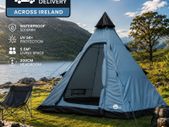 Tent 3 Person Teepee Tent Camping Waterproof 5000 mm FREE DELIVERY