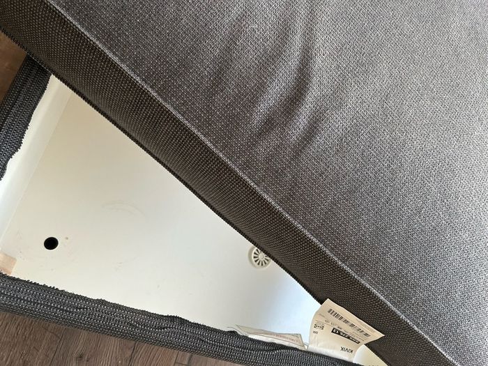 Ikea KIVIK Footstool with storage (dark grey)