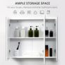 Wall Mounted Mirror Cabinet - White Image 5