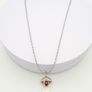 Clear Quartz & Garnet Point 925 Silver Necklace Image 5