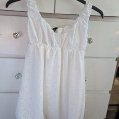 Boohoo square neck smock dress