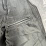 Black Patchwork Leather Vest Waistcoat - Zip Buckles - Large Image 9