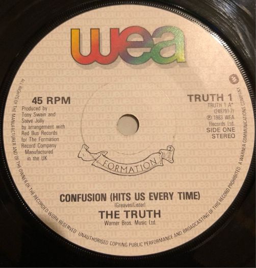The Truth - Confusion (1983) 7"