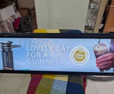 Large Guinness Lighted Display Sign Man Cave