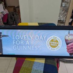 Large Guinness Lighted Display Sign Man Cave