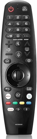 No voice Remote AKB75855501 for LG Smart TV Magic Remote Replacement AN-MR20GA MR19BA MR18BA MR650A, with Pointer Function