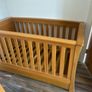 Mama and Papas Solid Oak Cot Image 2
