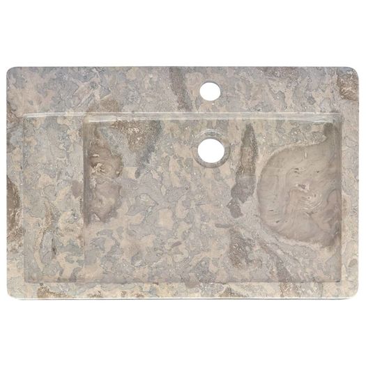 Sink Grey 58x39x10 cm Marble