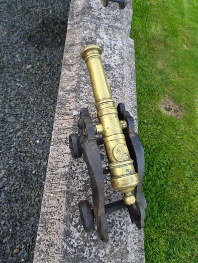 Brass signal cannon