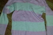 Pink and white stripe jumper