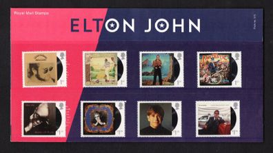 2019 Great Britain Music Giants - Elton John Commemorative Stamps & Miniature Sheet Presentation Pack