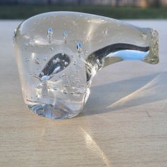 Crystal Clear Glass POLAR BEAR Figurine