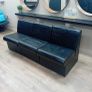 black leather reception chairs x3 Image 2