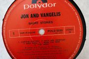 John and Vangelis - Short Stories LP. 1979 UK first pressing. Plays perfectly but no cover. Bargain!