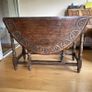Early 1900s Vintage Oak Gateleg Table Image 4