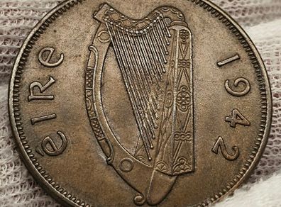 Ireland 1942 1d Penny Nice Sharp Strike Nice Grade