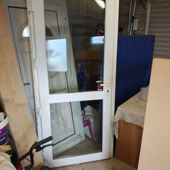 white upvc door