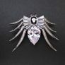 Spider Crystal Statement Brooch Pin Image 2